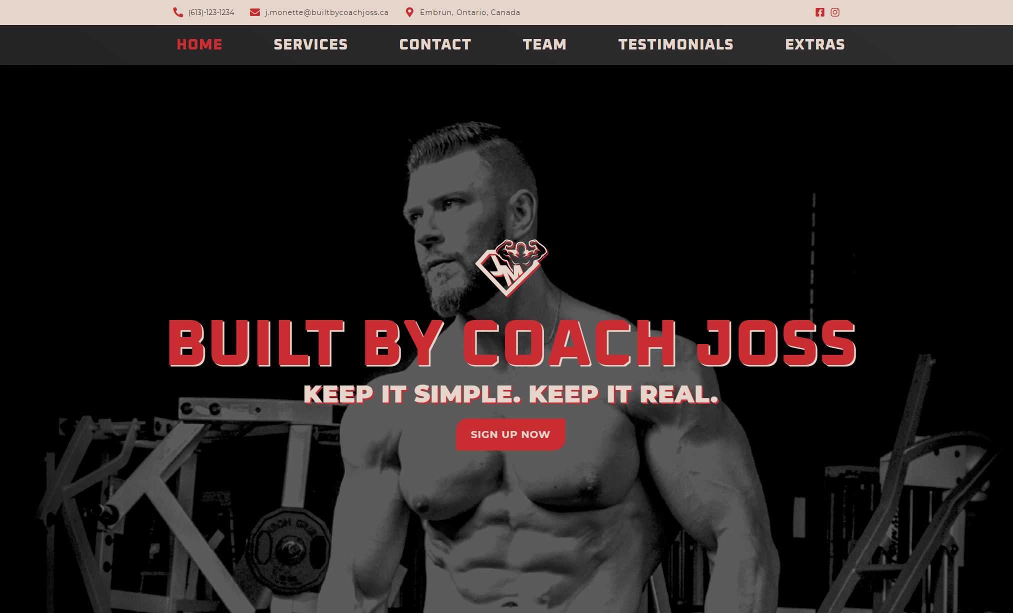 Built by coach joss website